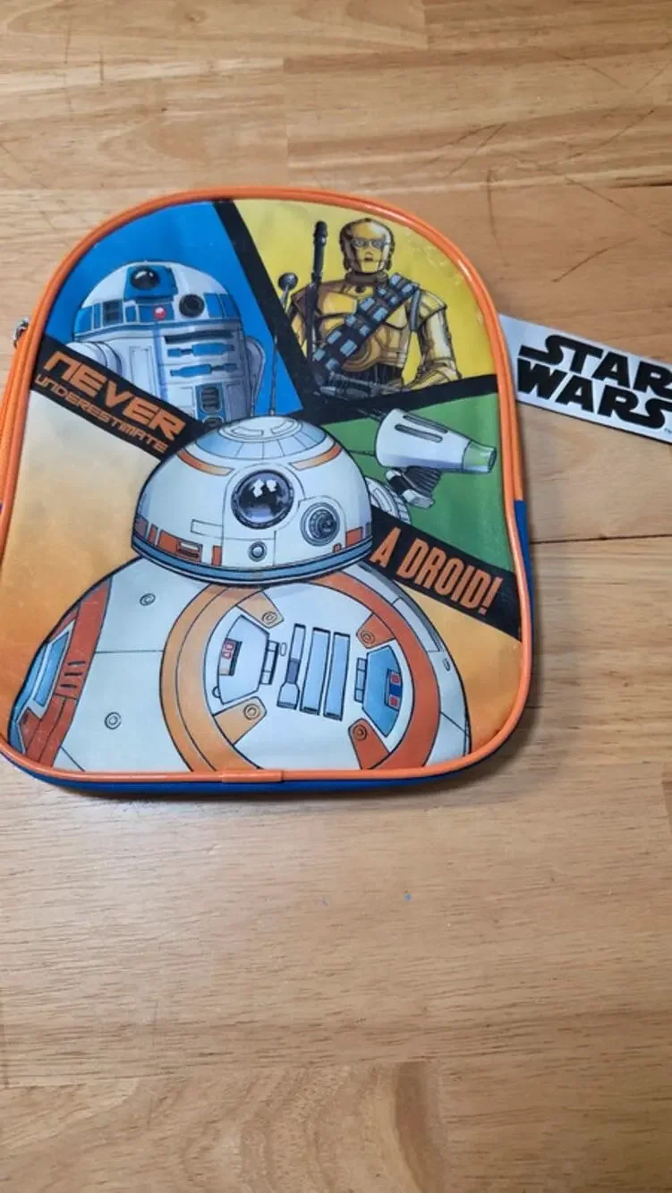 Star Wars BB-8 R2-D2 C-3PO Bioworld Mini Backpack Kids Blue Orange NWT